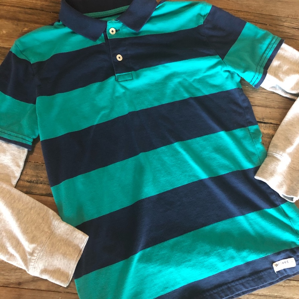 Boys GapKids long sleeve polo Large